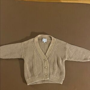 Cozy Beige Button-Up Kids Cardigan